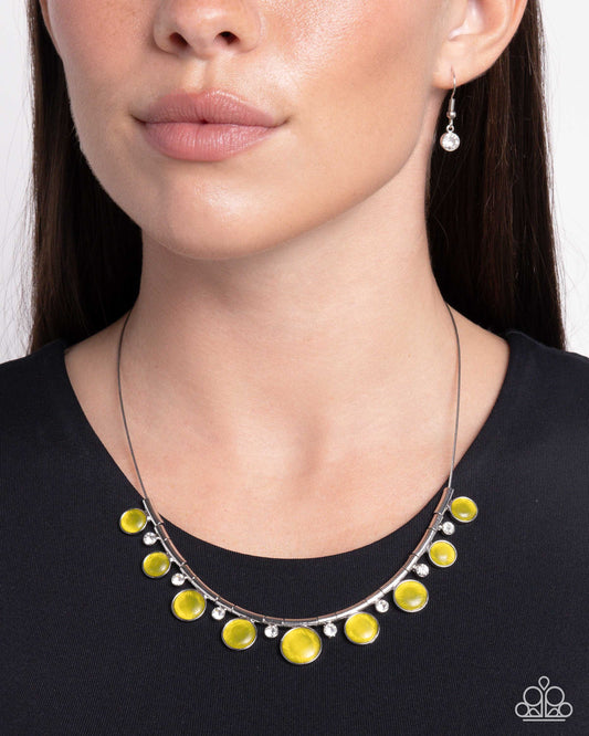 Meticulous Majesty - Yellow Necklace