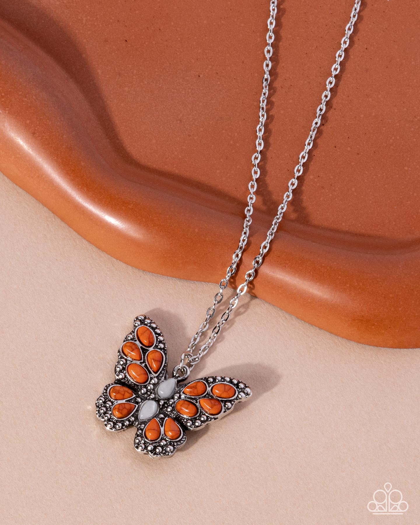 Santa Fe Satisfaction - Orange Necklace