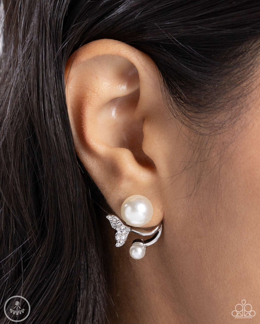 Modular Mermaid - White Earring