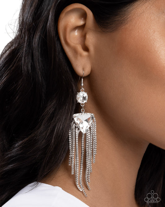 Maven Musings - White Earring