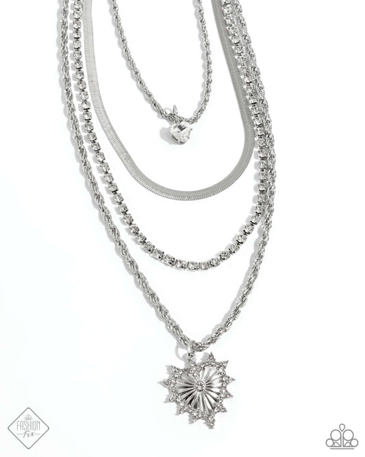 Excessive Embellishment - White Heart Necklace - Fashion Fix September 2024