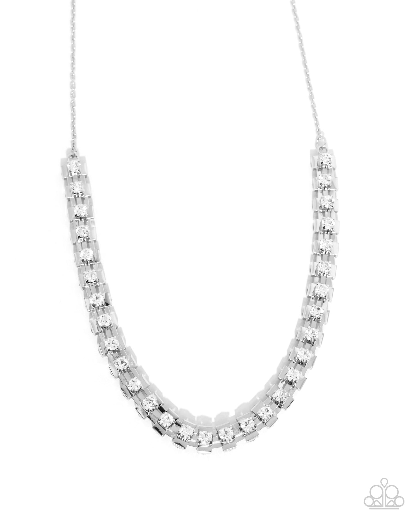 Linked Lady - White Necklace