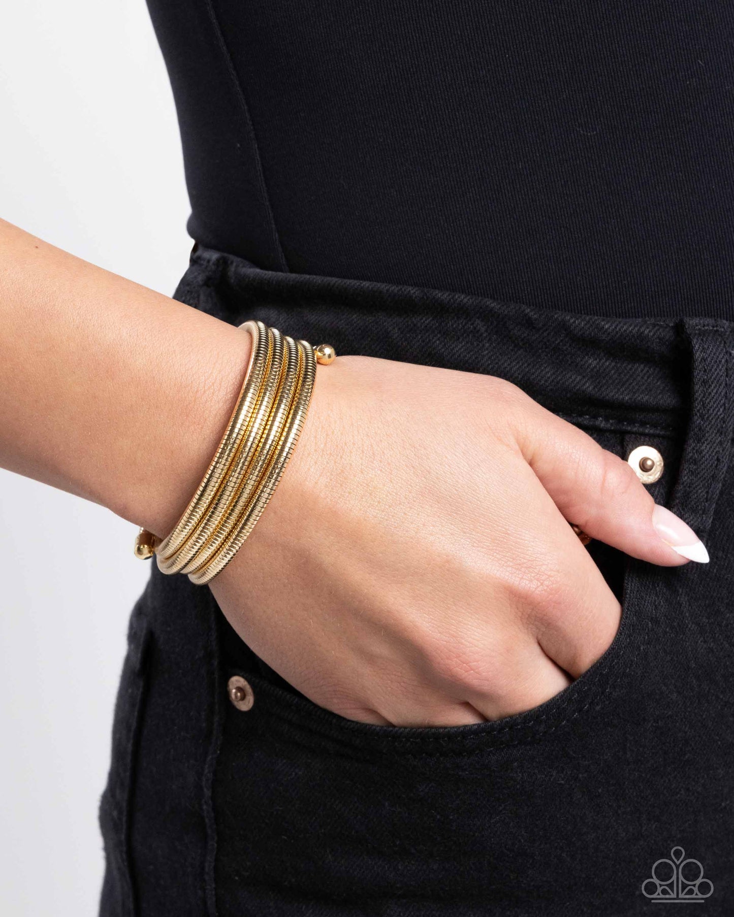 Coiled Command - Gold Bracelet