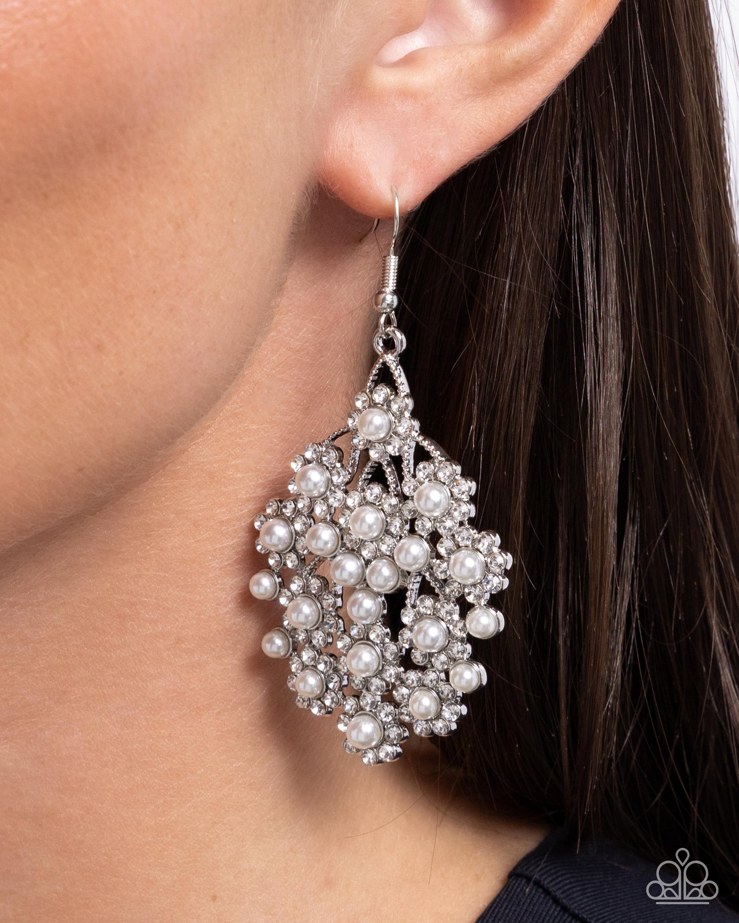 Nautical Netting - White Earring