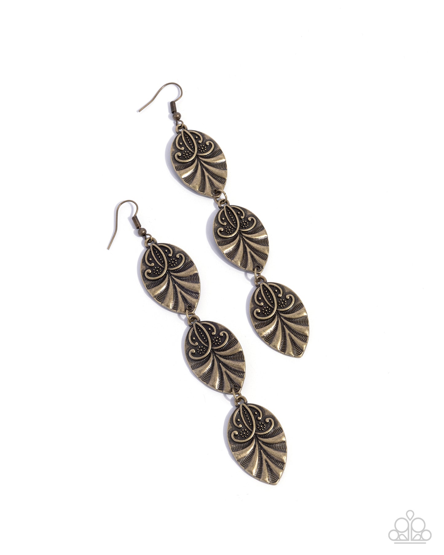 Rustic Range - Brass Earring