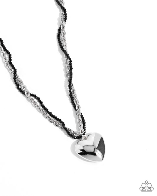 Falling Slowly - Black Necklace