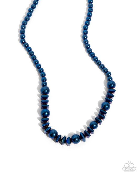 Metallic Memory - Blue Necklace