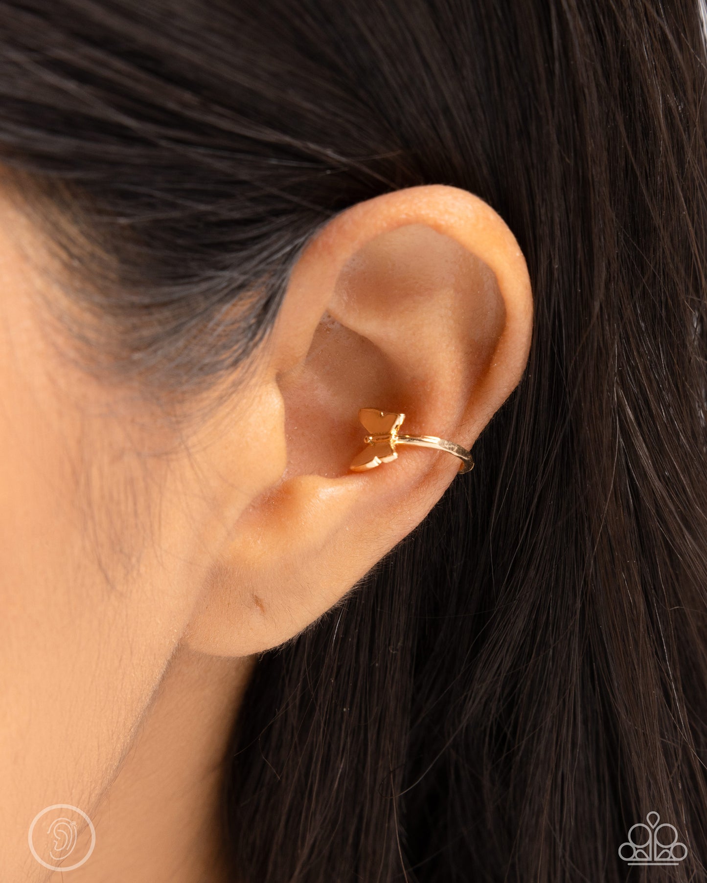 Aerial Attitude - Gold Cuff Earring