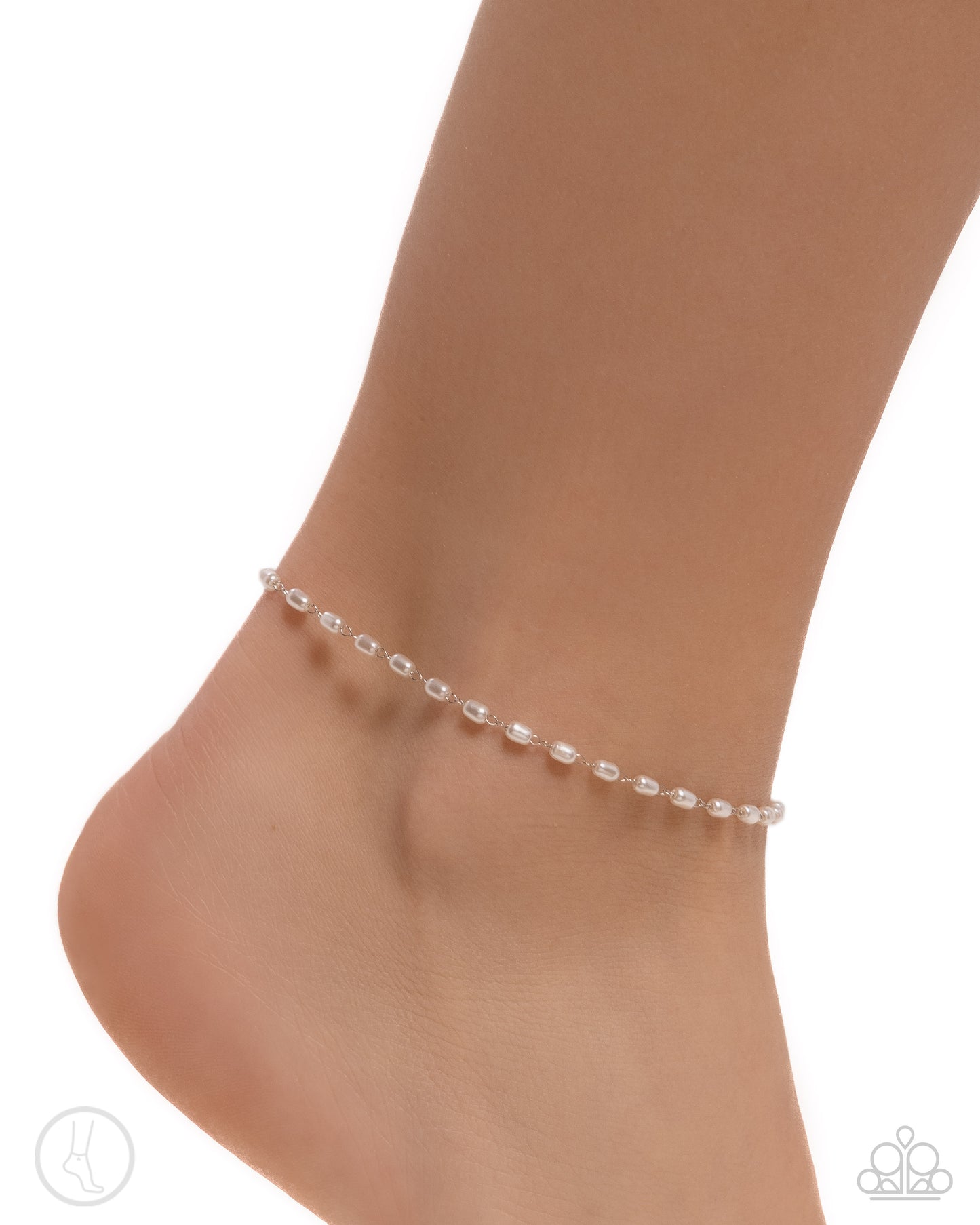 Pearl Purpose - White Anklet