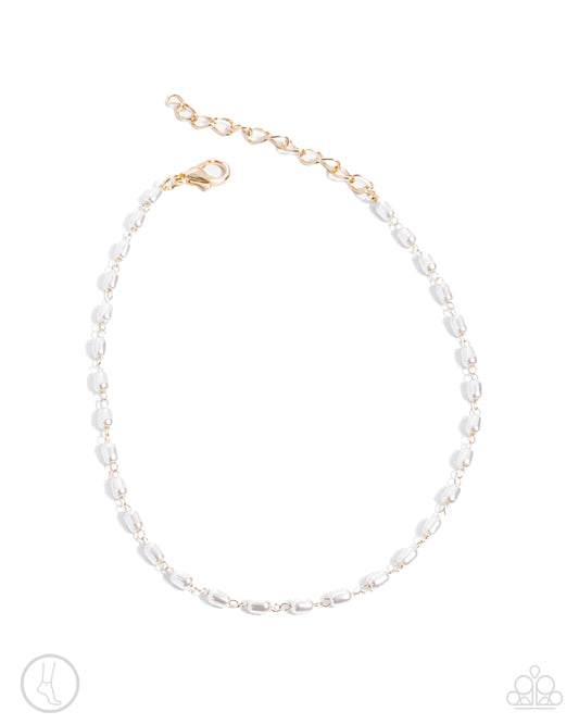 Pearl Purpose - Gold Anklet