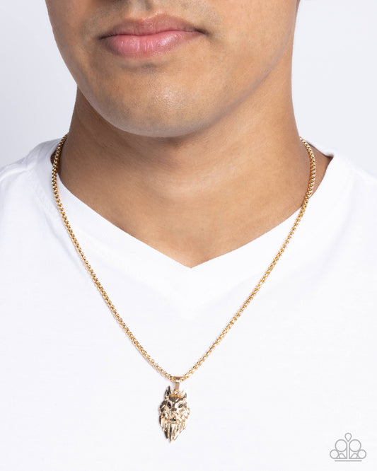 Wolf Warrior - Gold Necklace