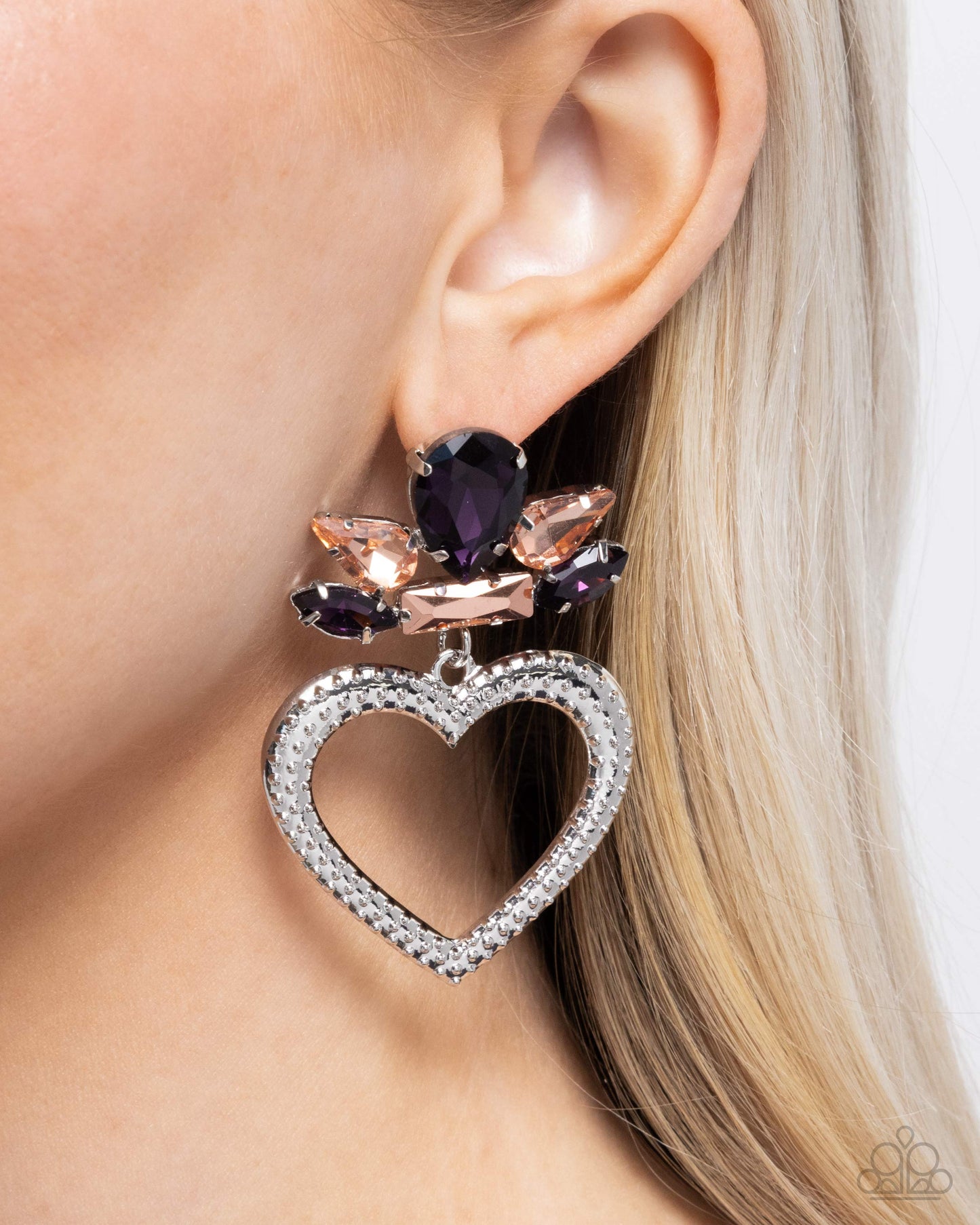 Pushing Perfection - Purple Earring