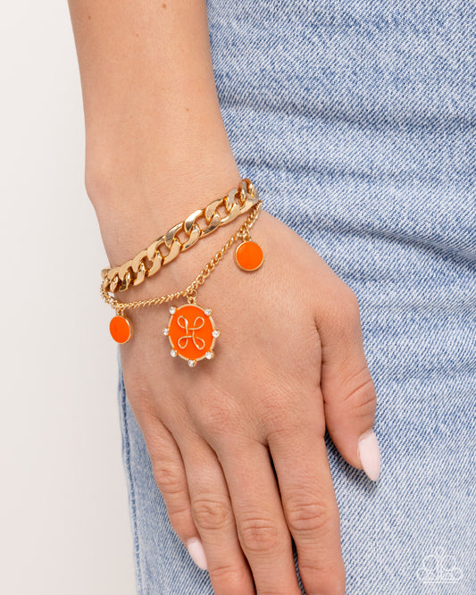 Preppy Present - Orange Bracelet