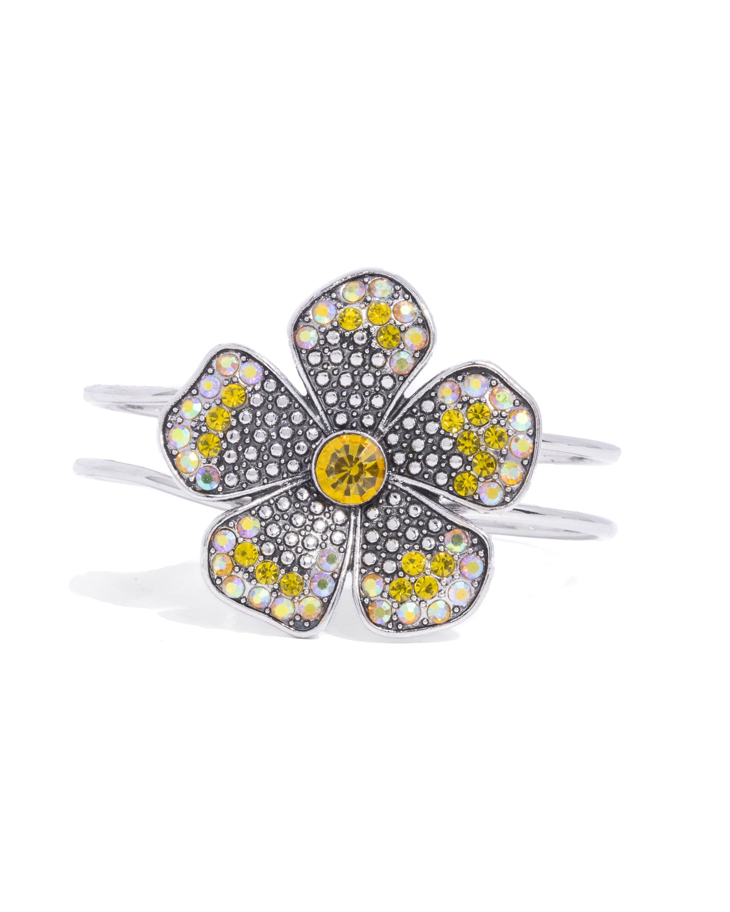 Bedazzled Bloom - Yellow Bracelet