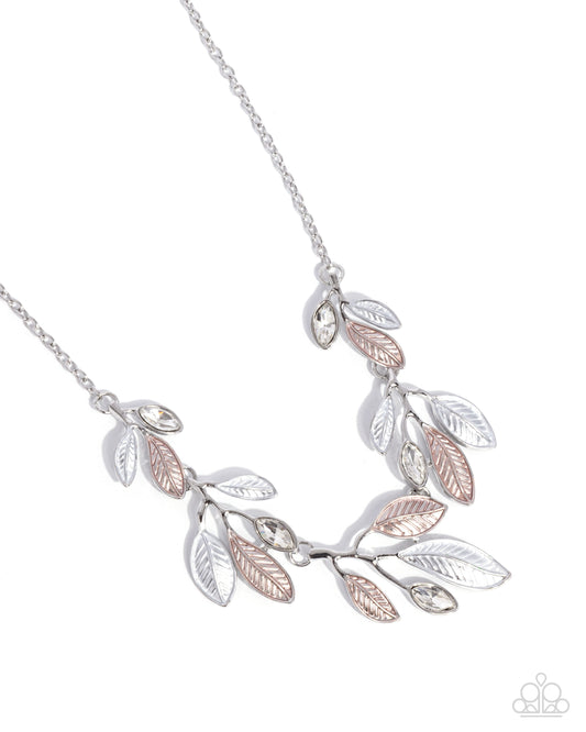 Lyrical Leaves - Brown Necklace