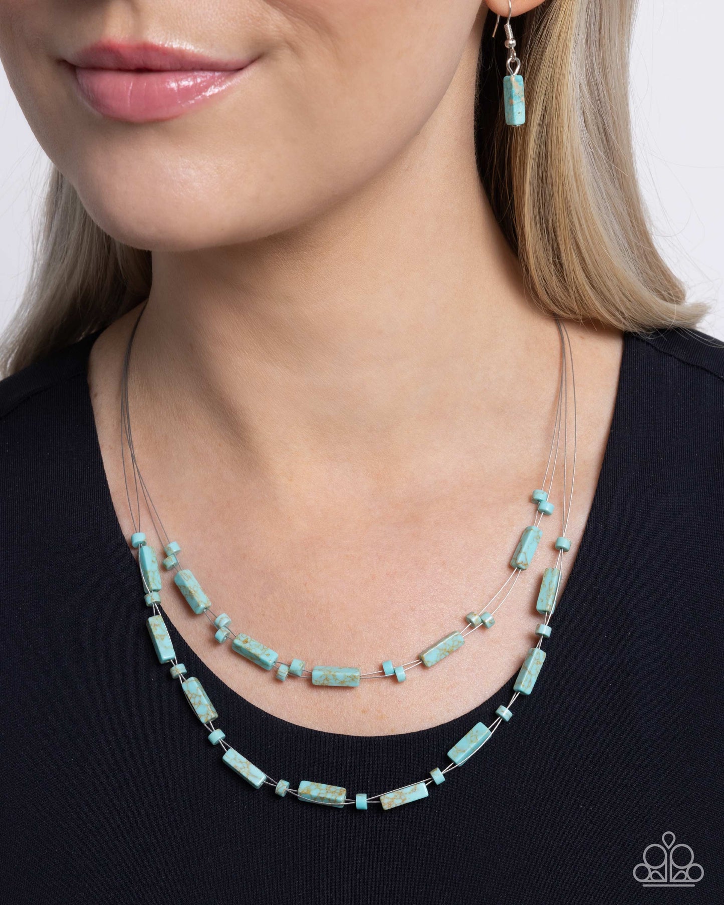 Earthy Extrovert - Blue Necklace