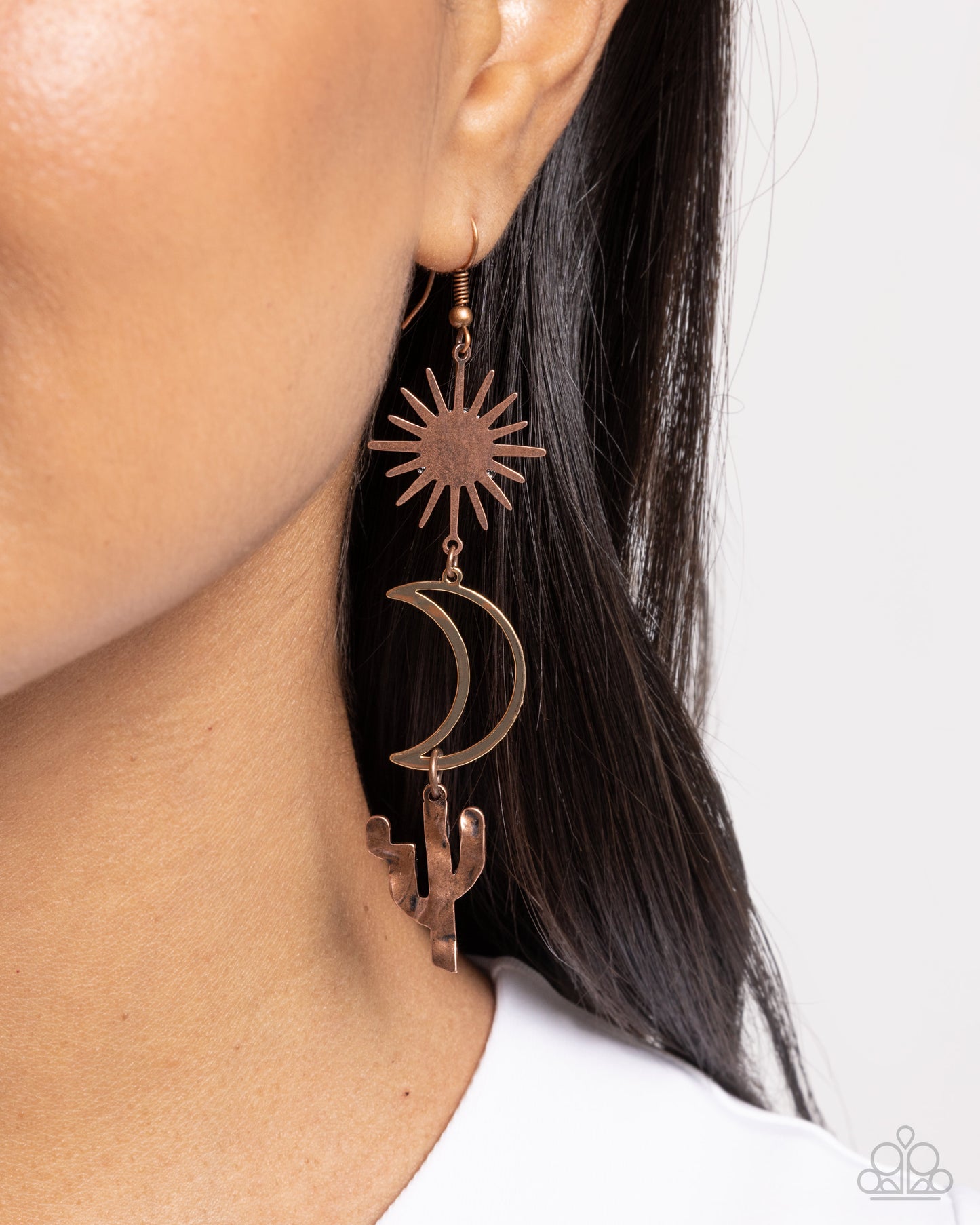 Wishfully Western - Copper Earring