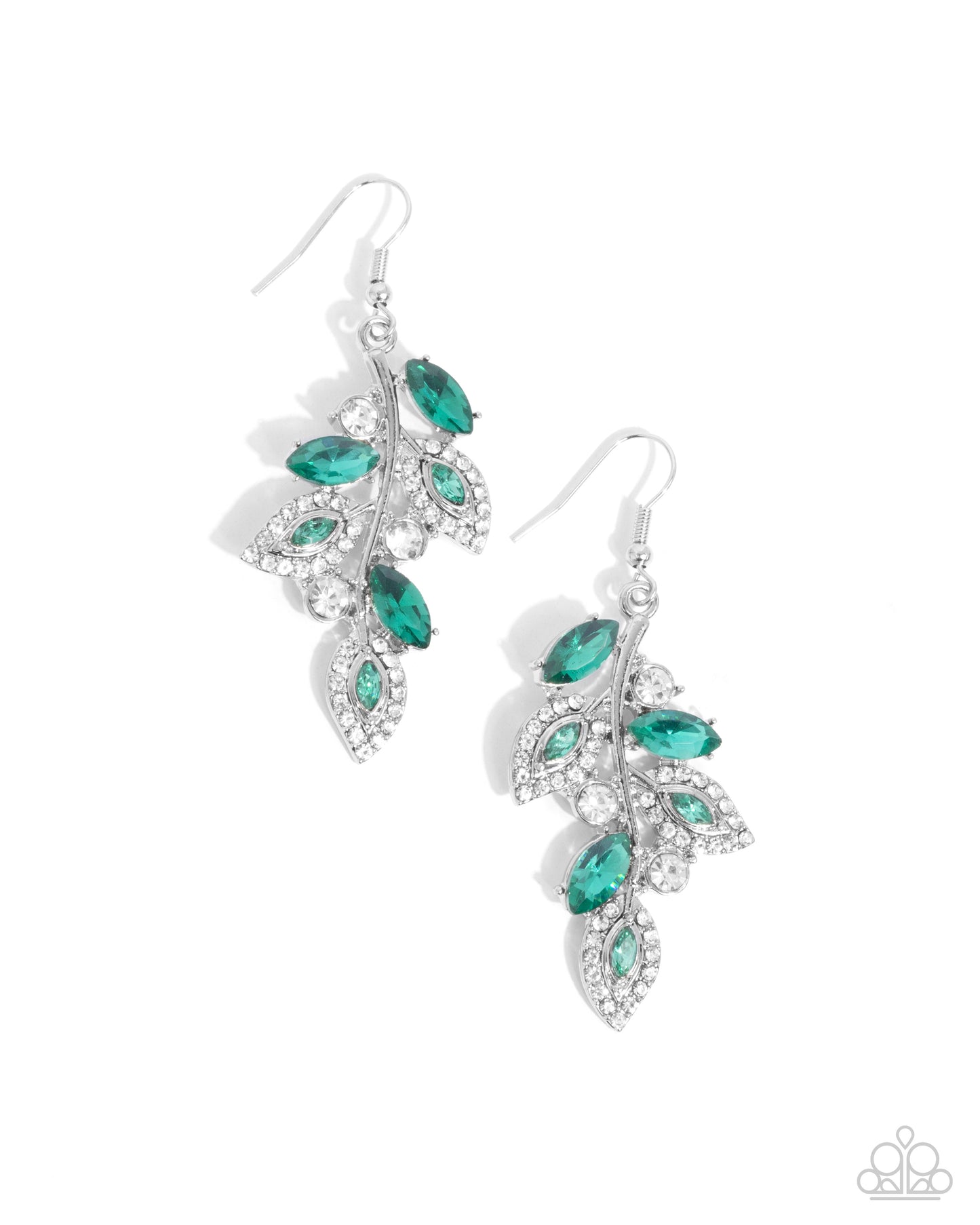 Flourishing Feature - Green Earring