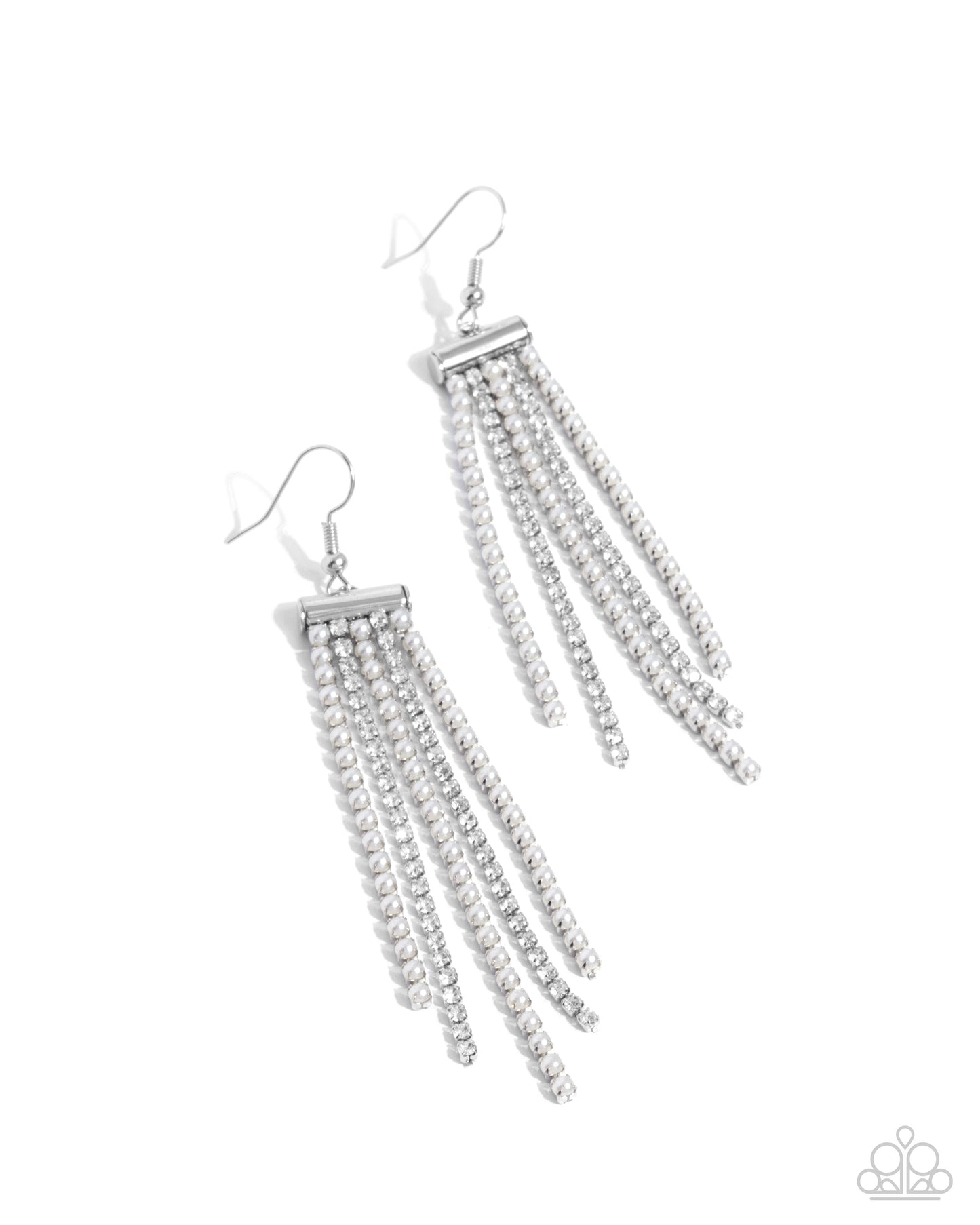 Tapered Team - White Earring