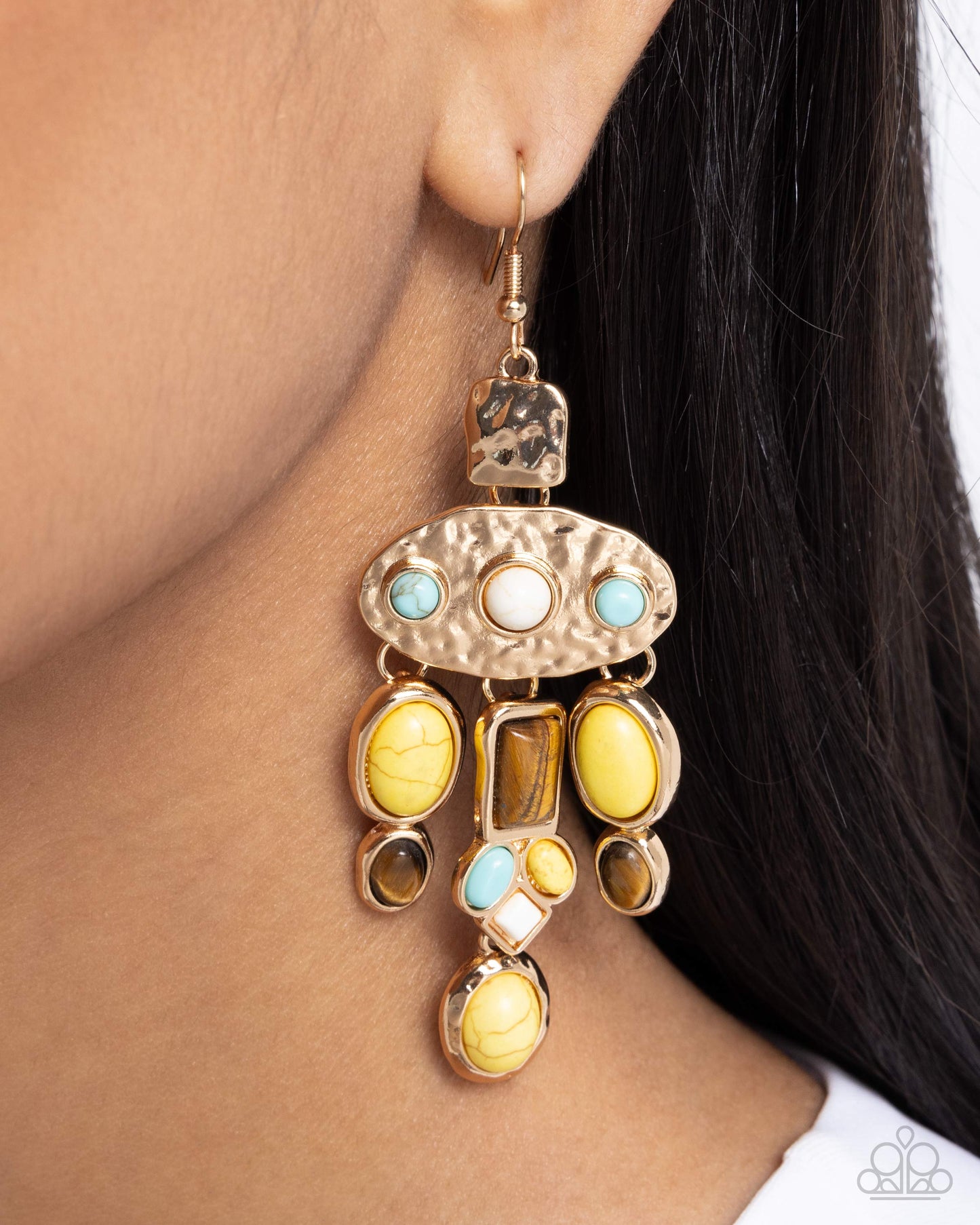 Inspired Interval - Yellow Earring