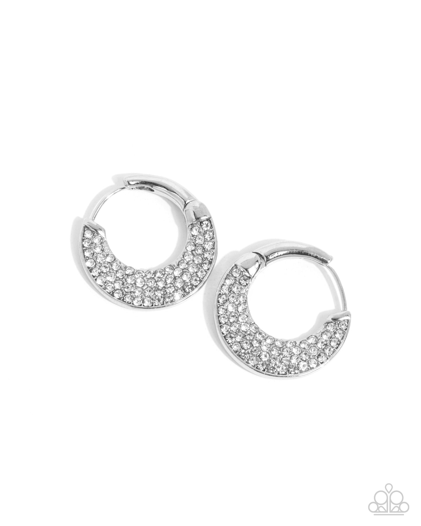 Winking Whimsy - White Earring