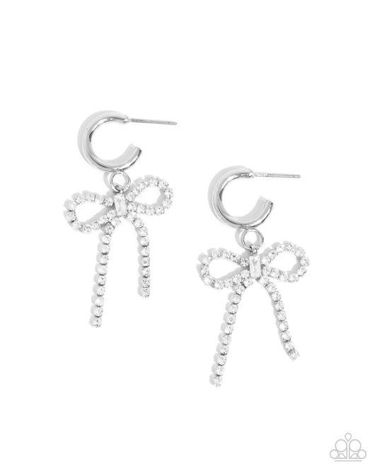 Whispering Whimsy - White Earring