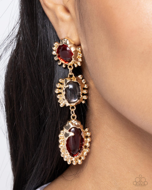 Emotional Elegance - Red Earring