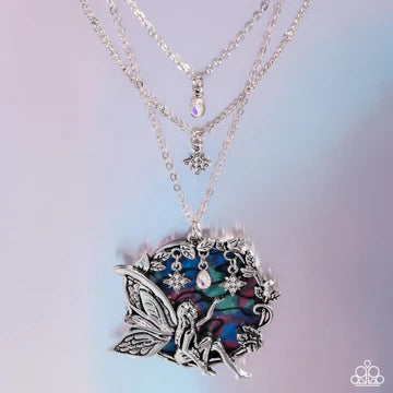 Fabled Fairy - Multi Faux Abalone Necklace - Empire Diamond Exclusive