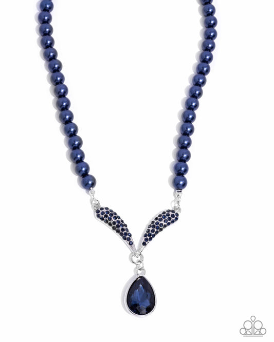 Avant-Garde Adornment - Blue Necklace