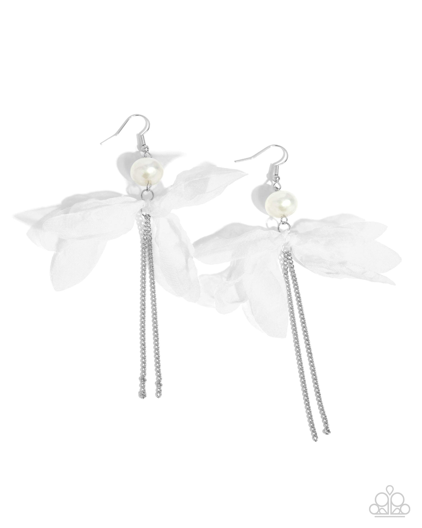 Ballerina Build - White Earring