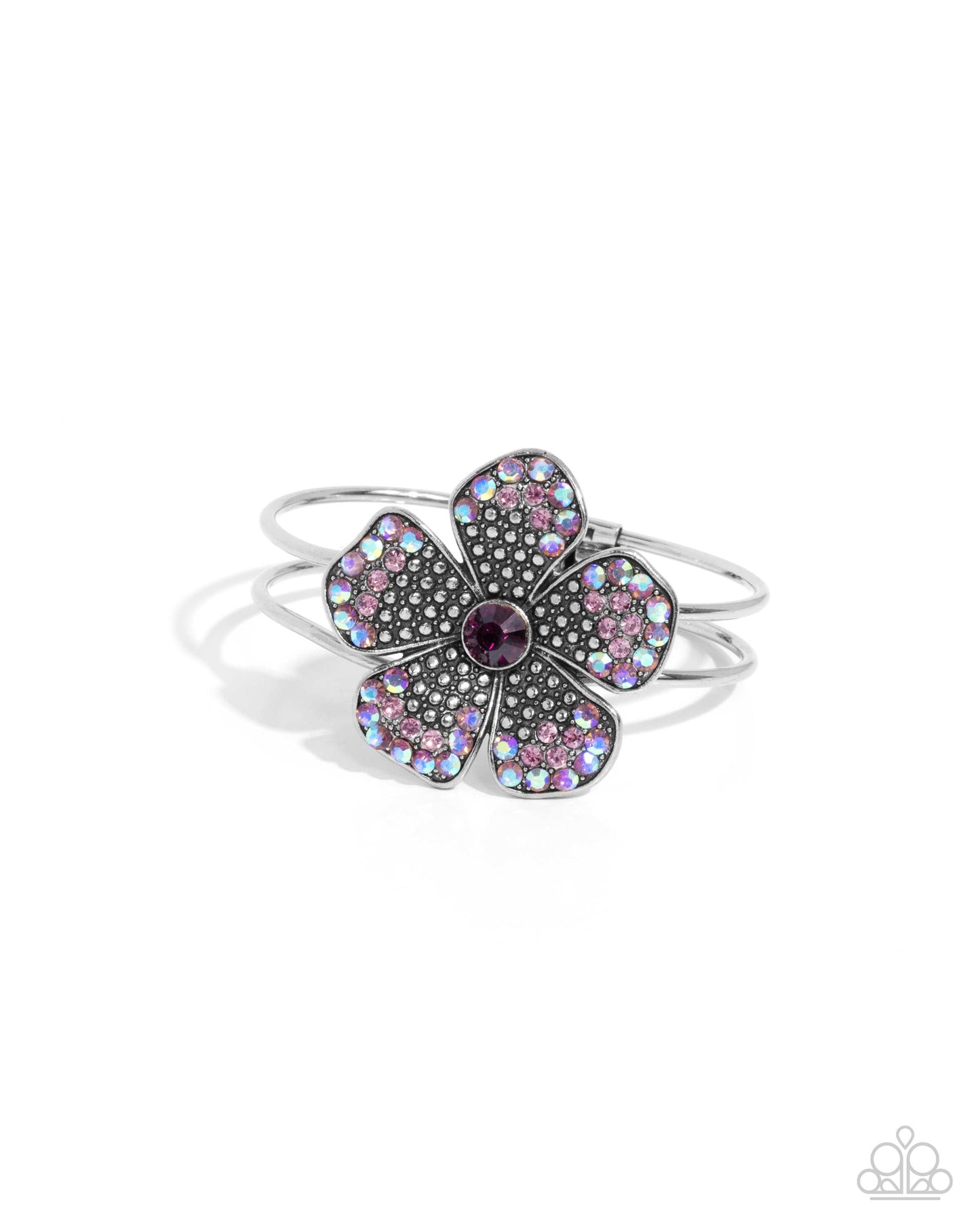 Bedazzled Bloom - Purple Bracelet