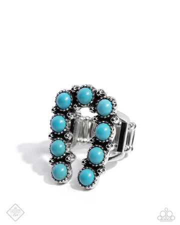 Wild West Whisper - Turquoise Blue Ring - Fashion Fix September 2024