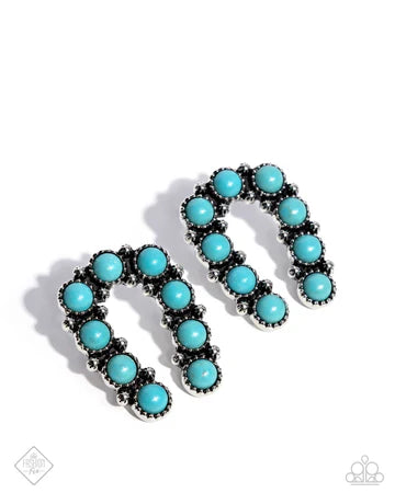 Wild West Wonder - Turquoise Blue Earrings - Fashion Fix September 2024