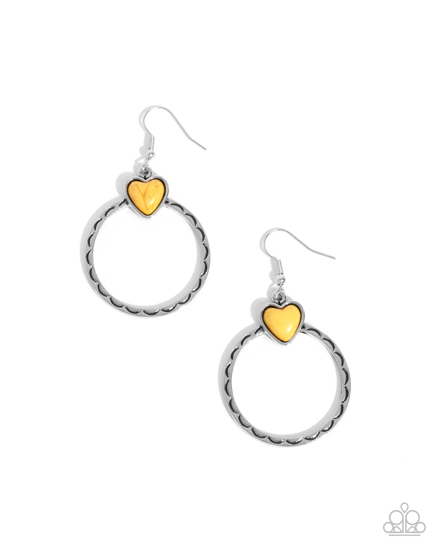 Heart Holiday - Yellow Earring