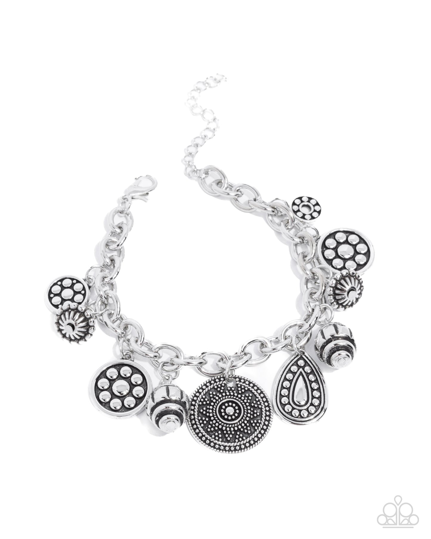 Embellished Estate - Silver Bracelet