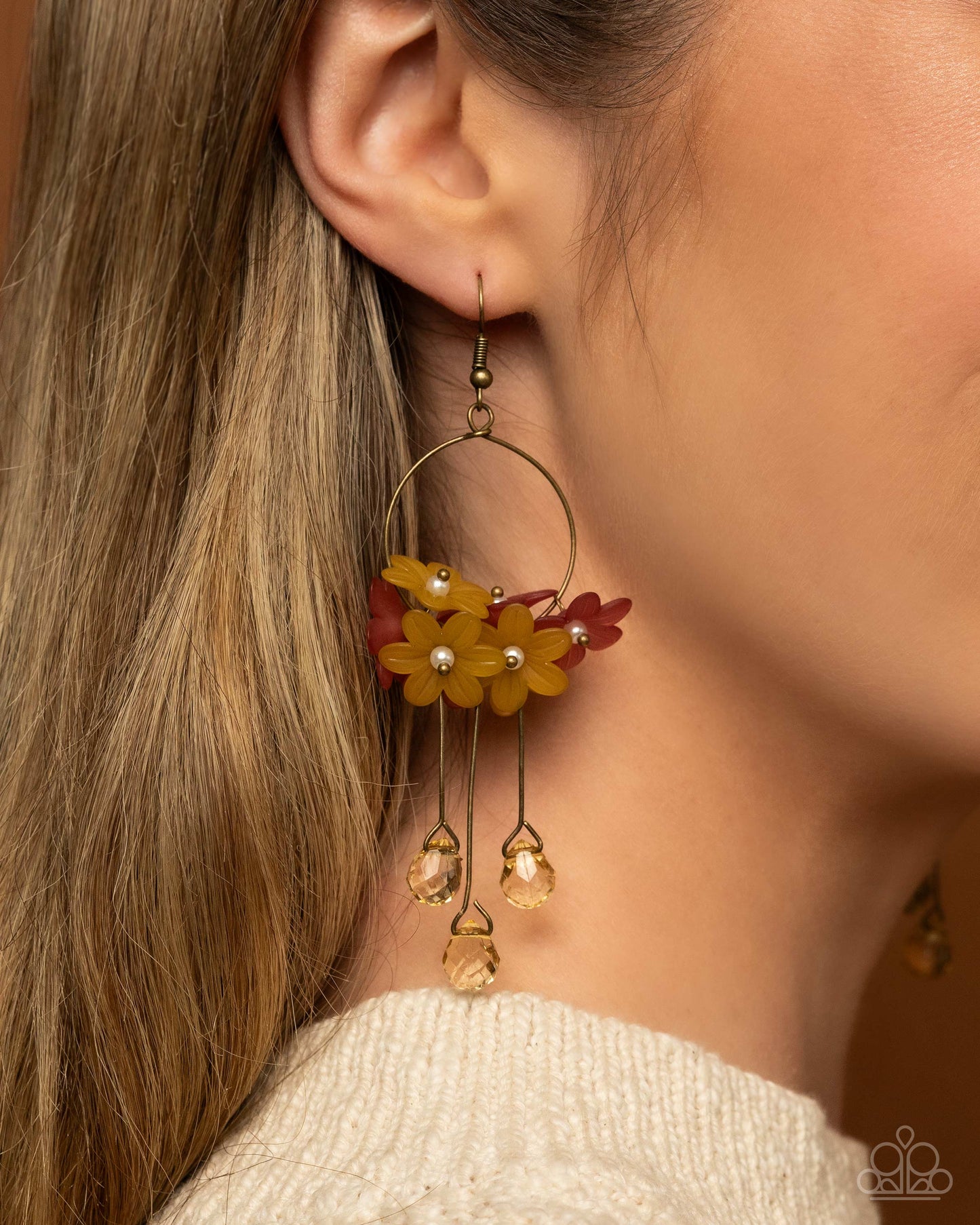 Whimsical Work - Brass Earring