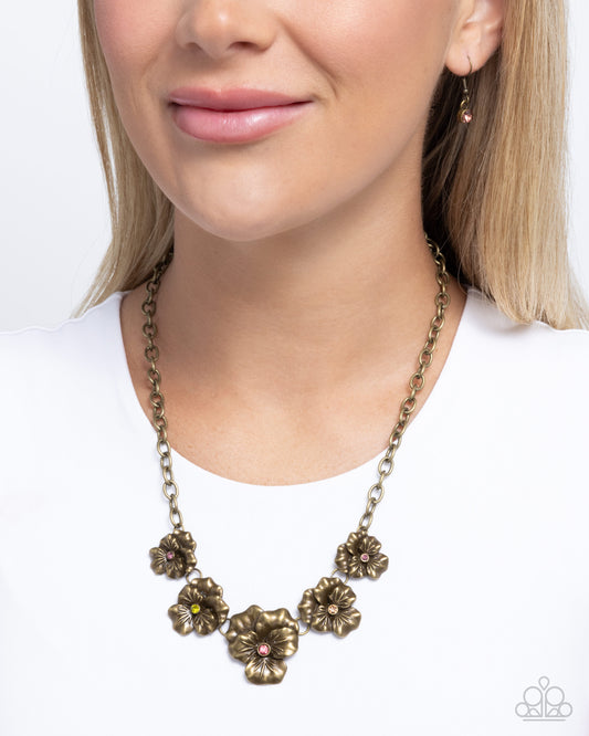 Blatant Botanicals - Brass Necklace