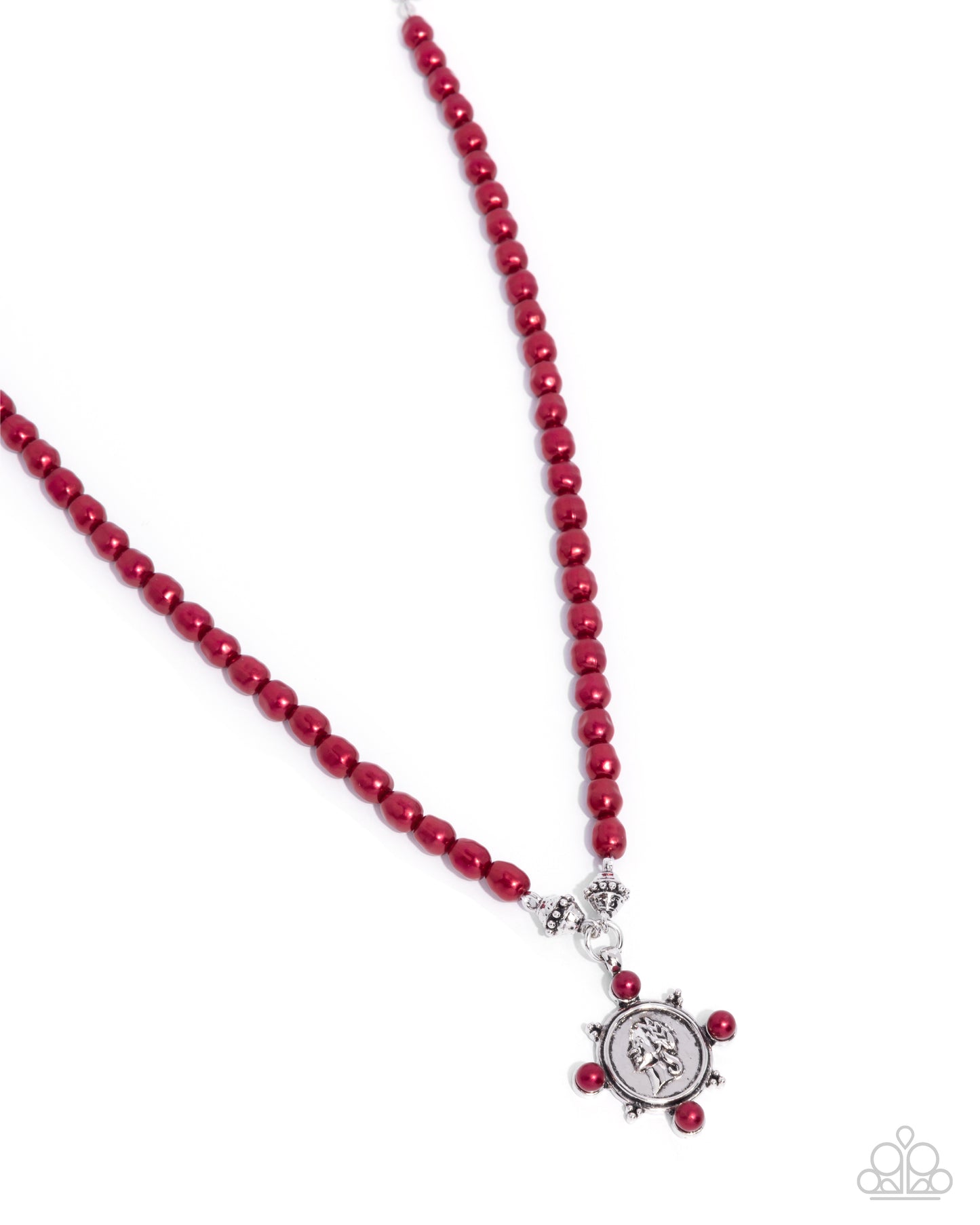 Athenian Affection - Red Necklace