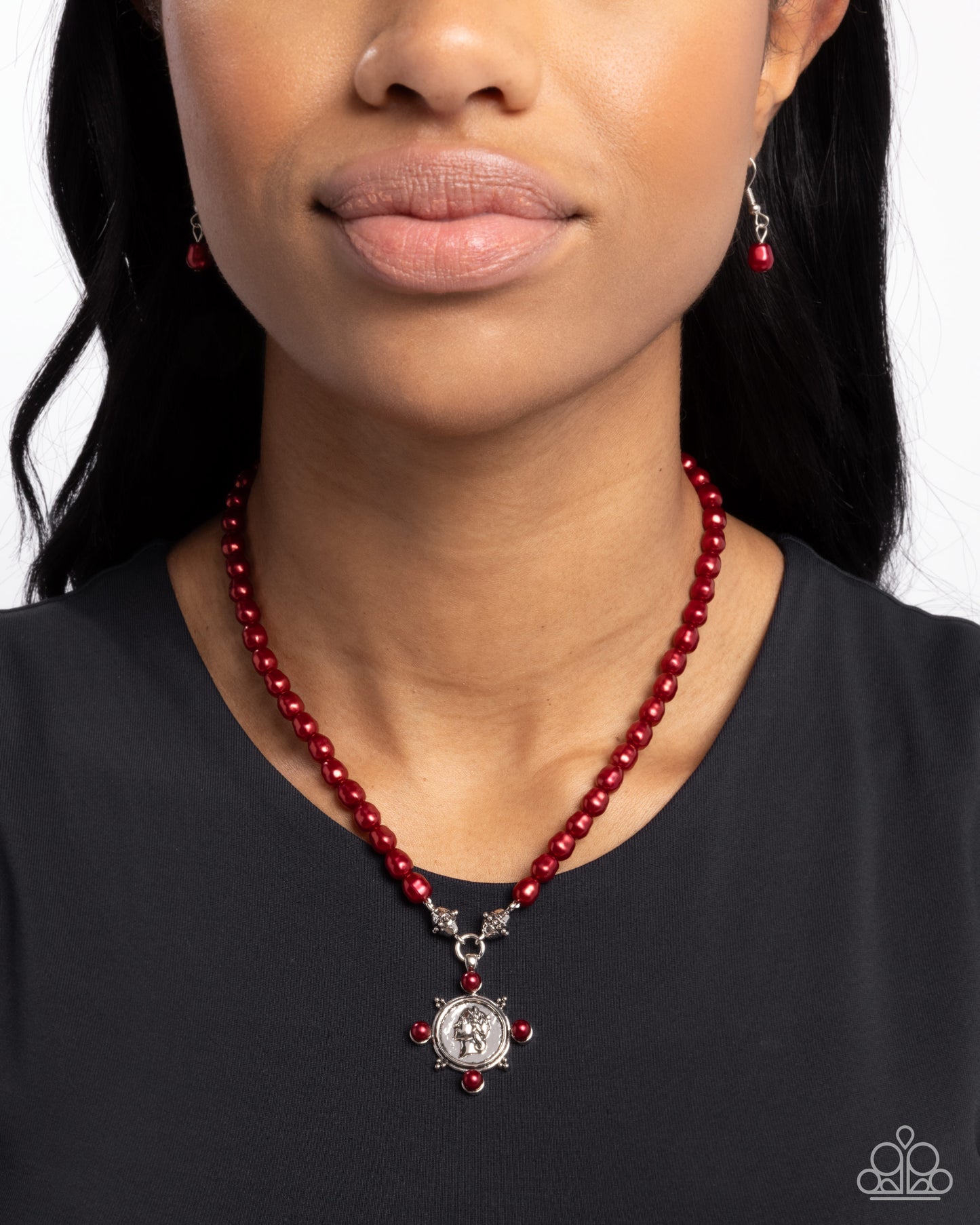 Athenian Affection - Red Necklace