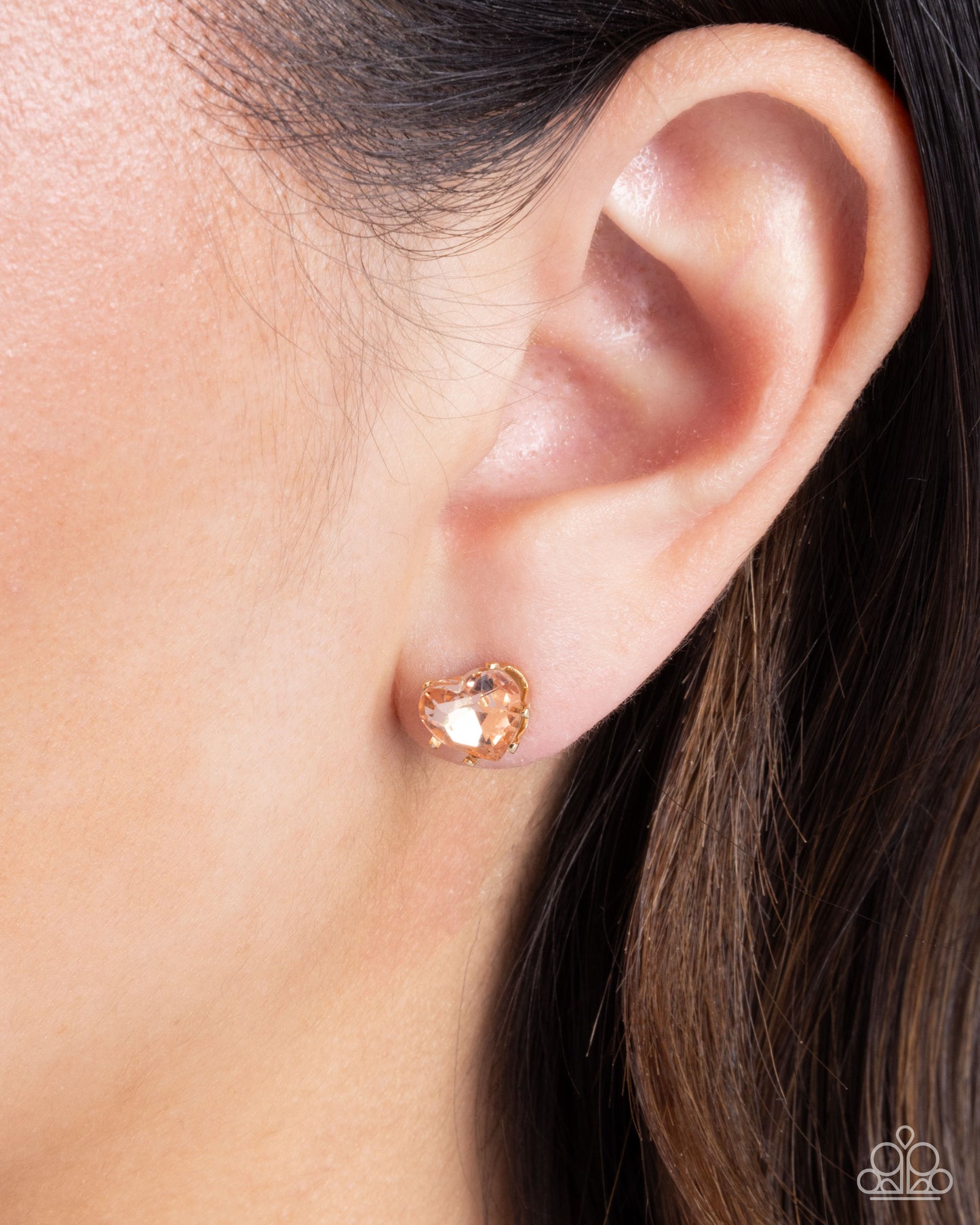 Sweetheart Stunner - Gold Earring