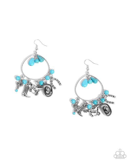 Western Whisper - Blue Earring