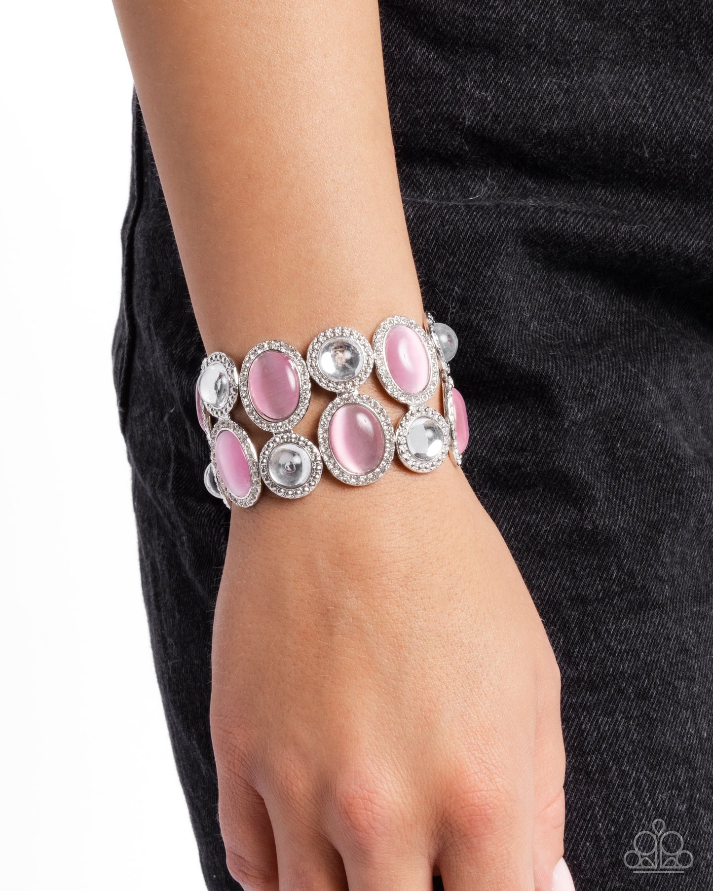 Affixed Appeal - Pink Bracelet