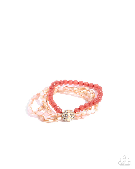 Beaded Boundary - Pink Bracelet