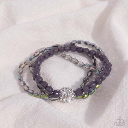 Beaded Boundary - Silver Bracelet