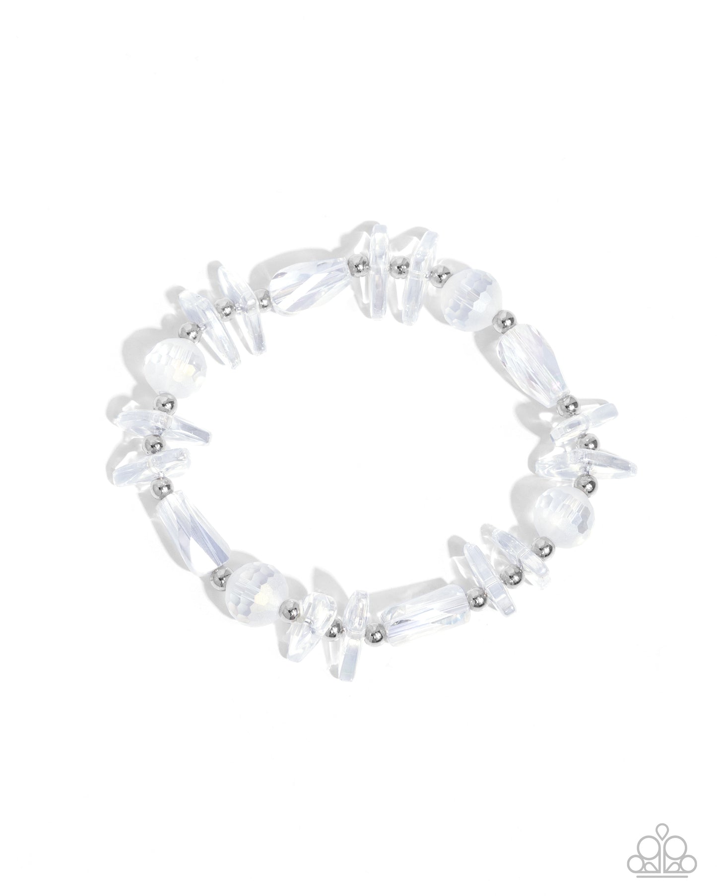 Reflective Ritardando - White Bracelet