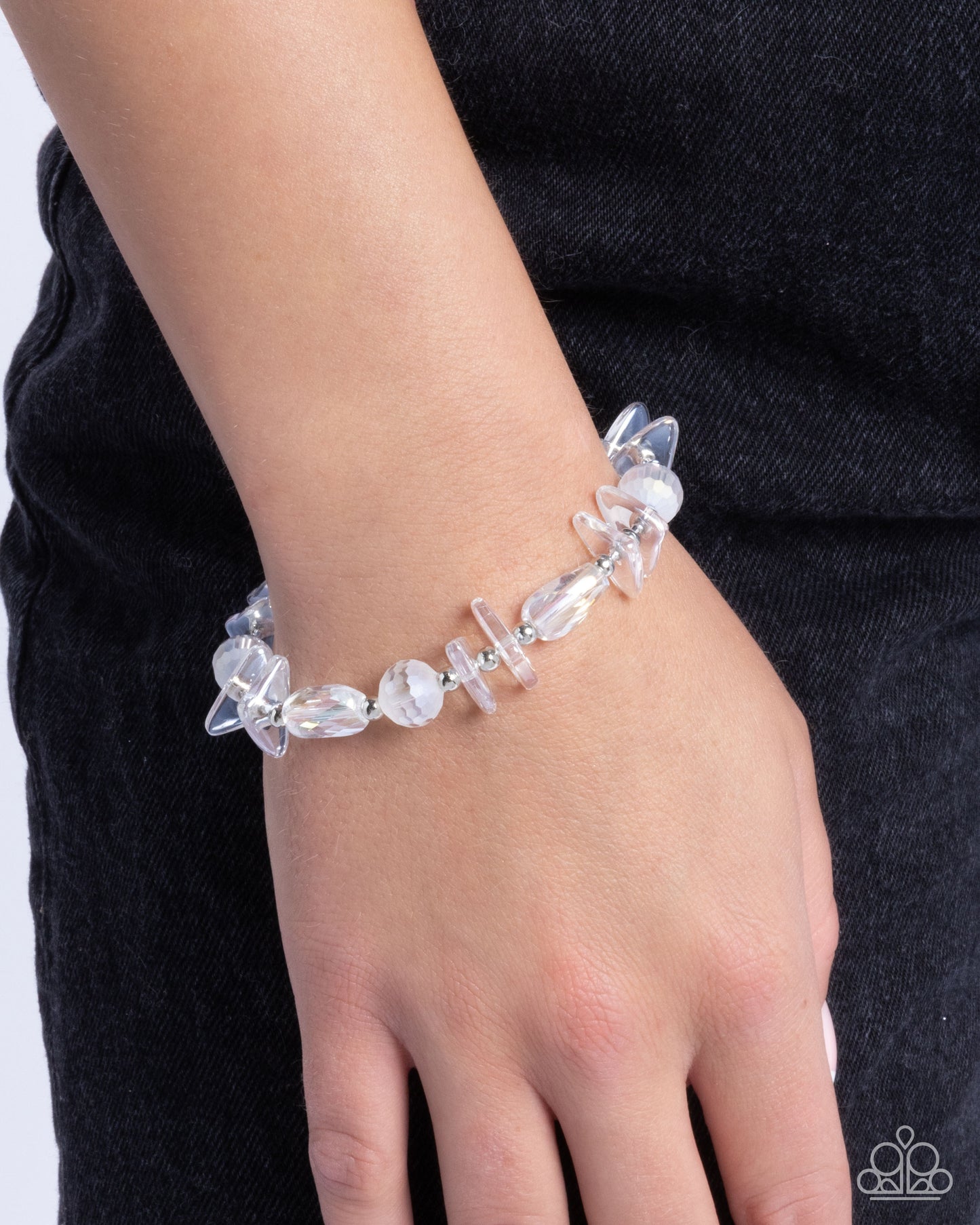 Reflective Ritardando - White Bracelet