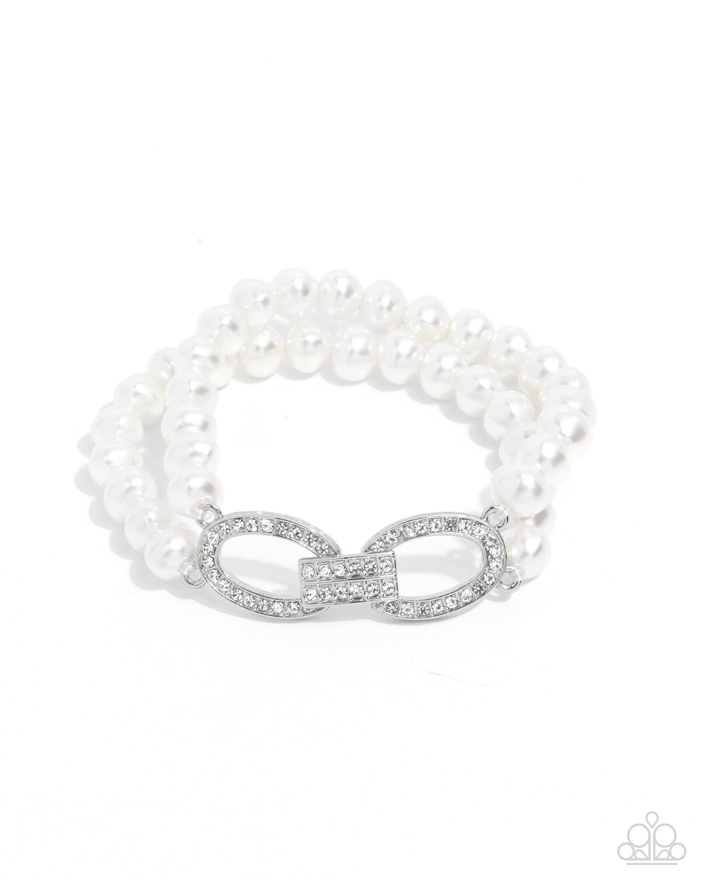 Fancy-Free Fanfare - White Bracelet