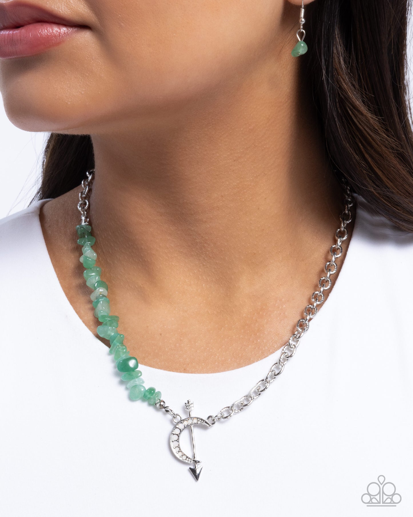 Chiseled Confidence - Green Necklace