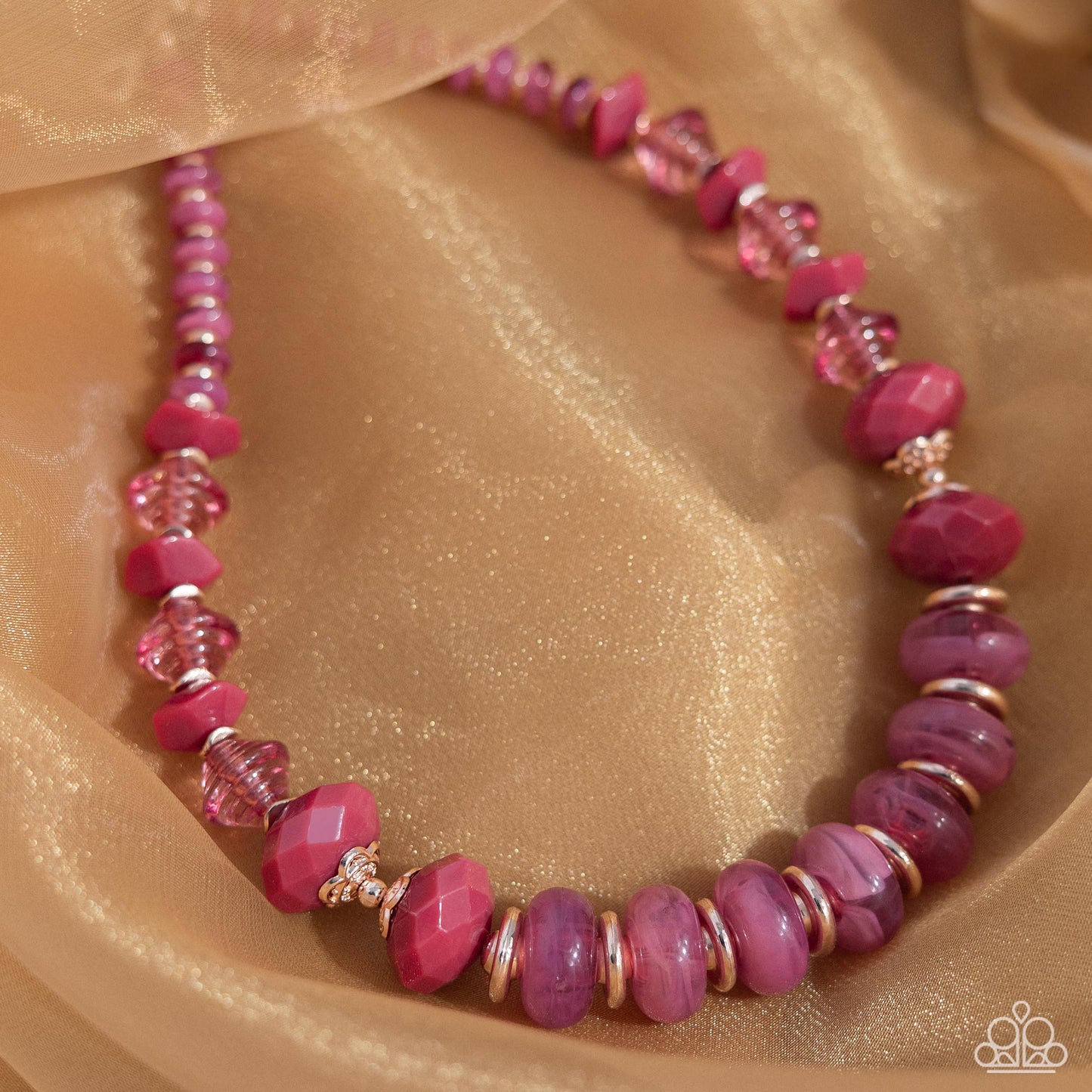 Swift Shimmer - Pink Necklace