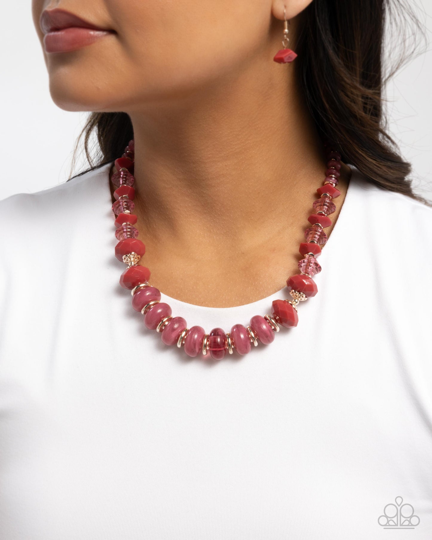 Swift Shimmer - Pink Necklace